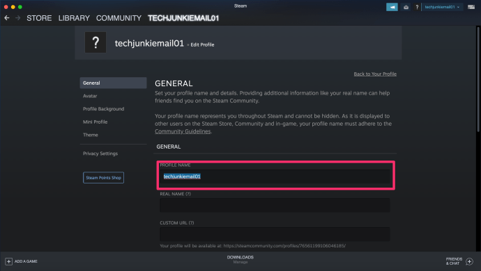 How To Change The Steam Username?